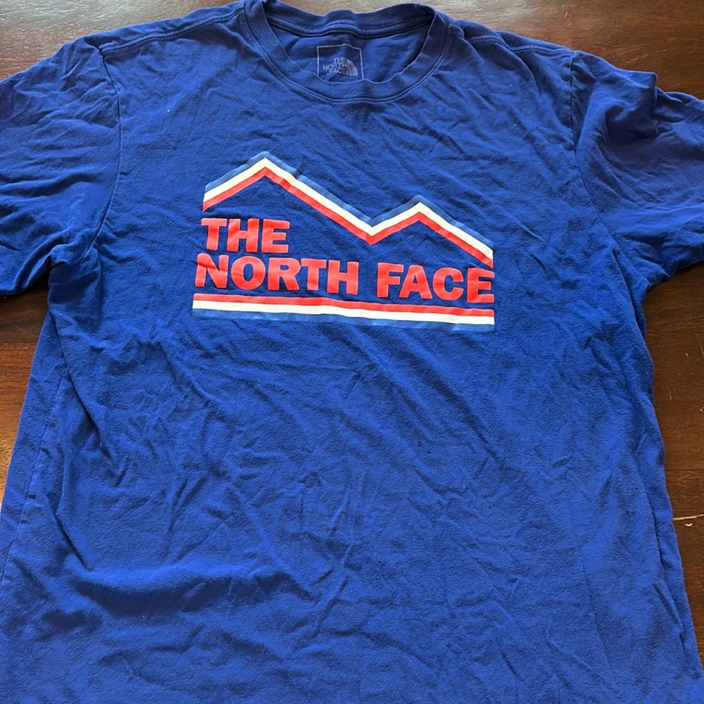 The North Face blue tee-large